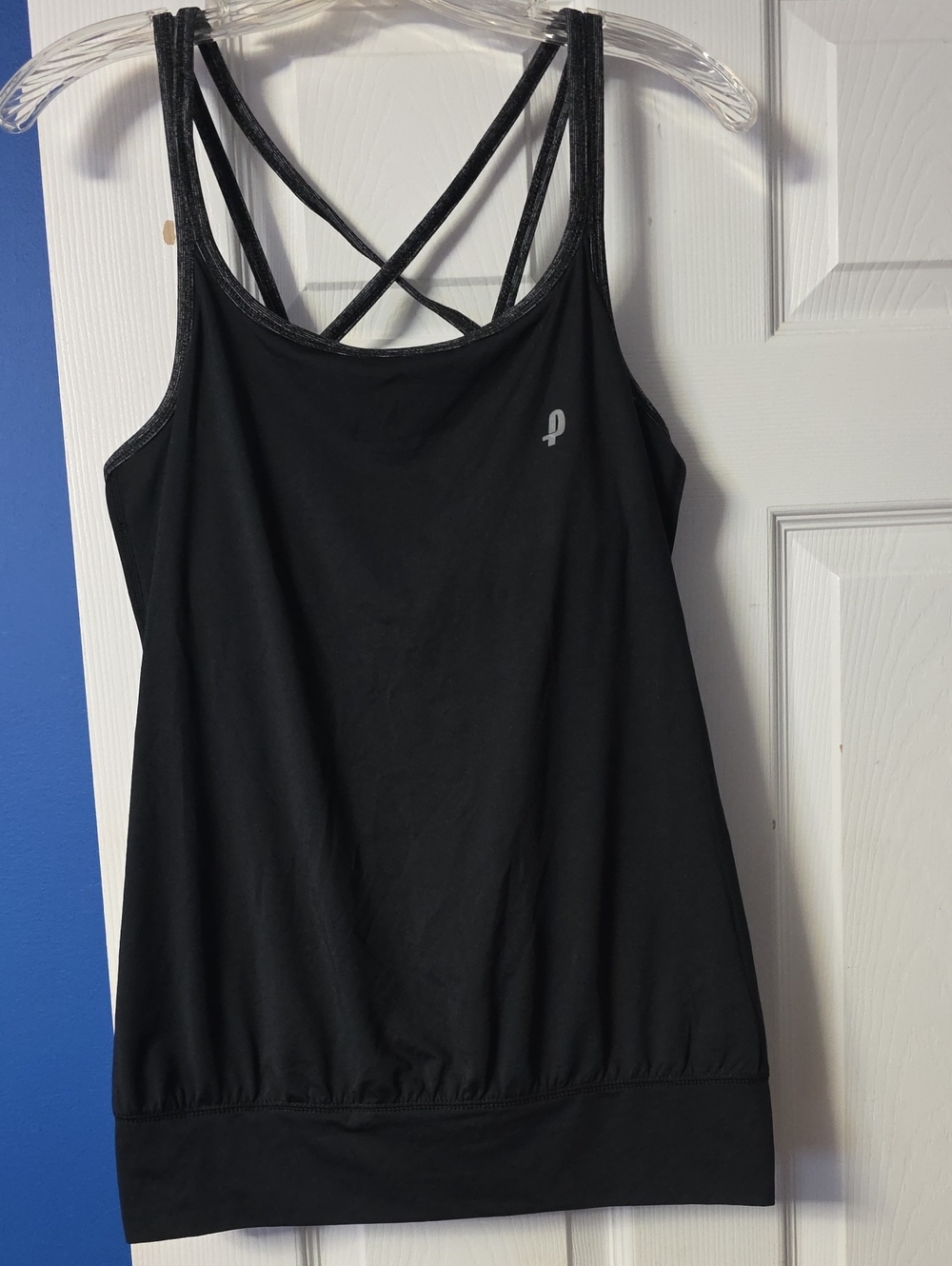 Prince Black Crisscross-Strap Women's Tank Top
